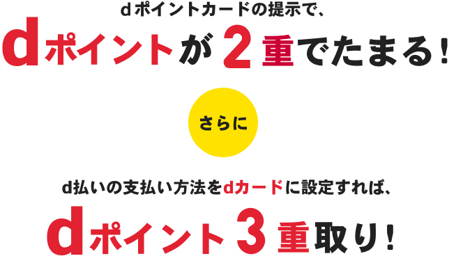 ポイントを最大3重取り D払い Dカードの活用法 D払い