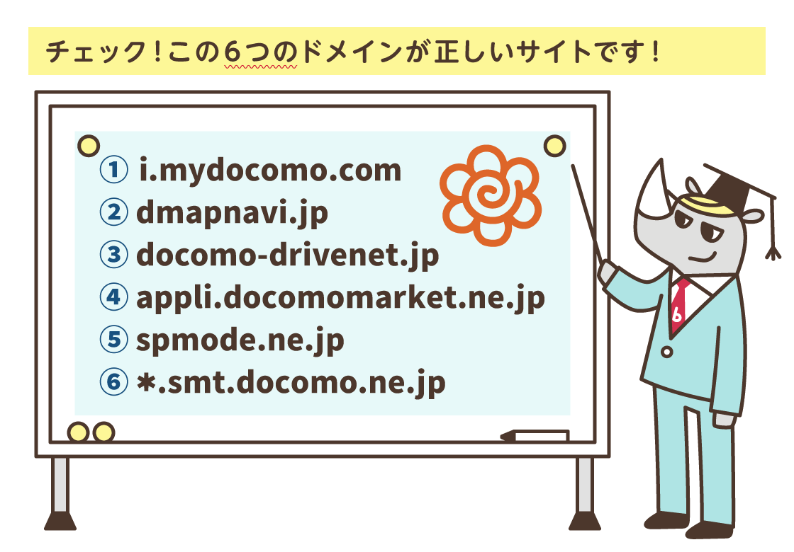 チェック！この6つのドメインが正しいサイトです！