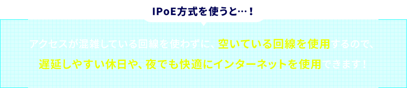 IPoEを使うと...