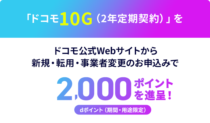 ドコモ光10G（2年定期契約）
