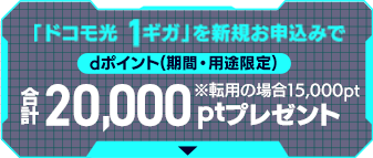 合計20,000ptプレゼント